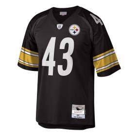 Camiseta NFL Troy Polamalu Pittsburgh Steelers 2005 Mitchell & Ness Legacy Negro
