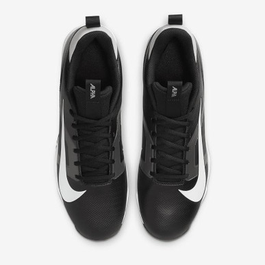 Men's Nike Alpha Menace Shark 4 Mid Cleats Black