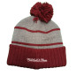 Mitchell & Ness Cardinal Pom Knit Beanie NBA Chicago Bulls Grey Mitchell & Ness Cardinal Pom Knit Beanie NBA Chicago Bulls Grey