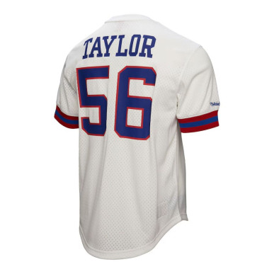 Men's Mitchell & Ness N&N Mesh Jersey NFL Lawrence Taylor New York Giants White