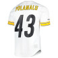 Camiseta NFL Troy Polamalu Pittsburgh Steelers Mitchell & Ness N&N Mesh Blanco Camiseta NFL Troy Polamalu Pittsburgh Steelers Mitchell & Ness N&N Mesh Blanco