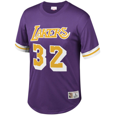 Camiseta NBA Magic Johnson Los Angeles Lakers Mitchell & Ness Mesh Morando