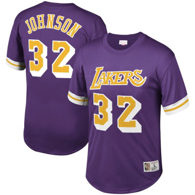 Camiseta NBA Magic Johnson Los Angeles Lakers Mitchell & Ness Mesh Morando