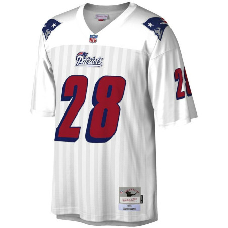 Men's Mitchell & Ness Legacy Jersey NFL Curtis Martin New England Patriots 1995 White