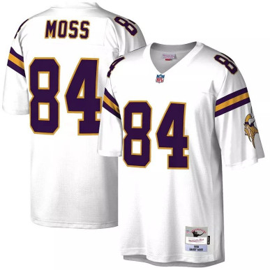 Maillot NFL Randy Moss Minnesota Vikings 1998 Mitchell & Ness Legacy Retro Blanc
