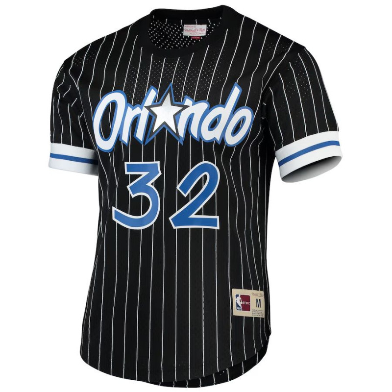 Camiseta NBA T-shirt Shaquille O'neal Orlando Magic Mitchell & Ness Mesh Negro