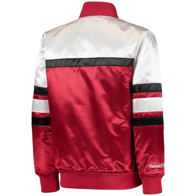 Chaqueta NBA Chicago Bulls Mitchell & Ness Special Script Heavyweight Satin rojo