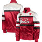 Chaqueta NBA Chicago Bulls Mitchell & Ness Special Script Heavyweight Satin rojo