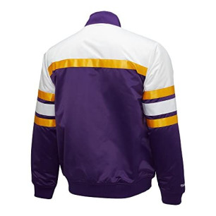 Men's Mitchell & Ness Special Script Heavyweight Satin Jacket NBA Los Angeles Lakers Purple