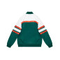 Men's Mitchell & Ness Special Script Heavyweight Satin Jacket NFL Miami Dolphins blue