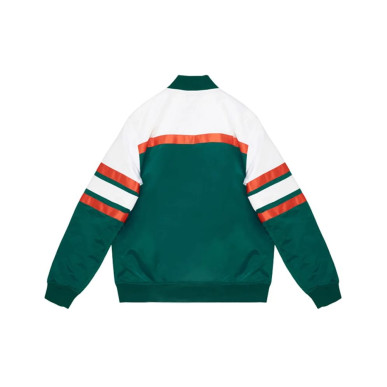 Chaqueta NFL Miami Dolphins Mitchell & Ness Special Script Heavyweight Satin Azul