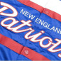 Men's Mitchell & Ness Special Script Heavyweight Satin Jacket NFL New England Patriots blue