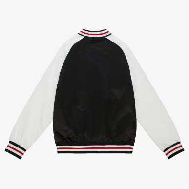 Chaqueta NBA Miami Heat & Ness Primetime Lightweight Satin Negro