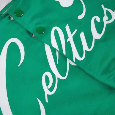 Blouson NBA Boston Celtics Mitchell & Ness Primetime Lightweight Satin blanc