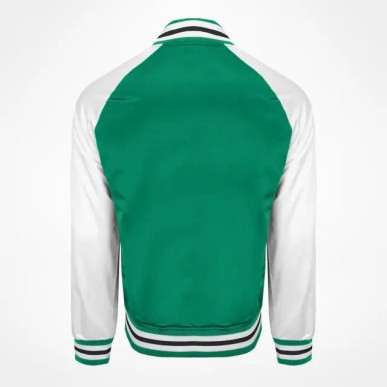 Men's Mitchell & Ness Special Primetime Lightweight Satin Jacket NBA Boston Celtics white