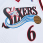 Maillot NBA Allen Iverson Philadelphie Sixers All Star 2002 Mitchell & ness Hardwood Classic swingman Blanc Maillot NBA Allen Iverson Philadelphie Sixers All Star 2002 Mitchell & ness Hardwood Classic swingman Blanc