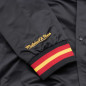 Chaqueta NBA Atlanta Hawks & Ness Lightweight Satin Negro Chaqueta NBA Atlanta Hawks & Ness Lightweight Satin Negro