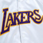 Chaqueta NBA Los Angeles Lakers Mitchell & Ness Lightweight Satin Blanco Chaqueta NBA Los Angeles Lakers Mitchell & Ness Lightweight Satin Blanco
