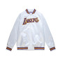Blouson NBA Los Angeles Lakers Mitchell & Ness Lightweight Satin Blanc Blouson NBA Los Angeles Lakers Mitchell & Ness Lightweight Satin Blanc