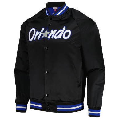 Blouson NBA Orlando Magic Mitchell & Ness Lightweight Satin Noir