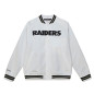 Veste NFL Las Vegas Raiders Mitchell & Ness Lightweight satin Blanc Veste NFL Las Vegas Raiders Mitchell & Ness Lightweight satin Blanc