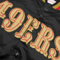 Veste NFL San Francisco 49ers Mitchell & Ness Lightweight satin Noir Veste NFL San Francisco 49ers Mitchell & Ness Lightweight satin Noir