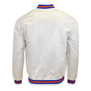 Men's Mitchell & Ness Lightweight Satin Jacket NBA New York Knicks White