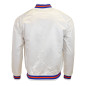 Blouson NBA New York Knicks Mitchell & Ness Lightweight Satin Blanc