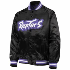 Blouson NBA Toronto Raptors Mitchell & Ness Lightweight Satin Noir