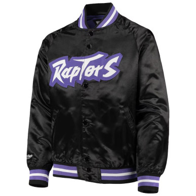 Chaqueta NBA Toronto Raptors Mitchell & Ness Lightweight Satin Negro