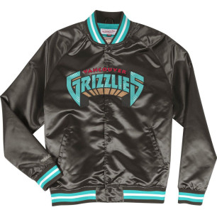 Chaqueta NBA Memphis Grizzlies Mitchell & Ness Lightweight Satin Negro