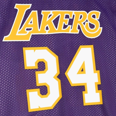 Camiseta NBA Shaquille O'neal Los Angeles Lakers Reversible Mitchell & ness Morando
