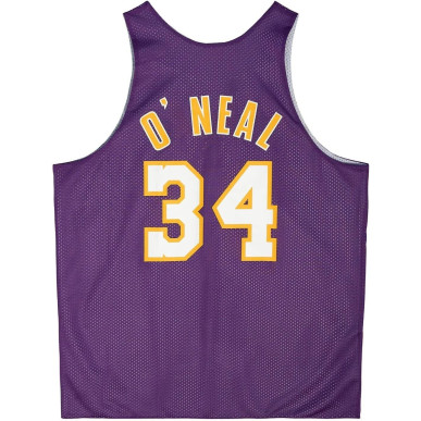 Camiseta NBA Shaquille O'neal Los Angeles Lakers Reversible Mitchell & ness Morando