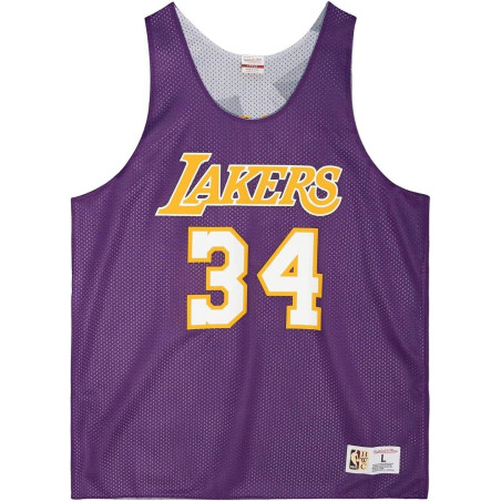 Camiseta NBA Shaquille O'neal Los Angeles Lakers Reversible Mitchell & ness Morando
