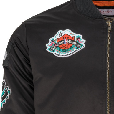 Men's Mitchell & Ness Special Flight Satin Jacket NBA San Antonio Spurs