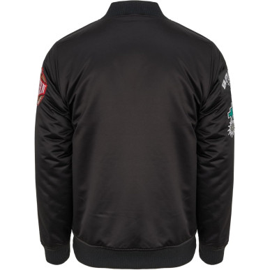 Chaqueta NBA San Antonio Spurs Mitchell & Ness Flight Satin Negro
