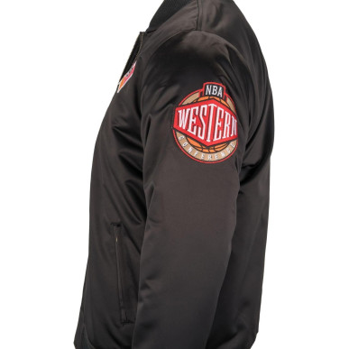 Men's Mitchell & Ness Special Flight Satin Jacket NBA San Antonio Spurs