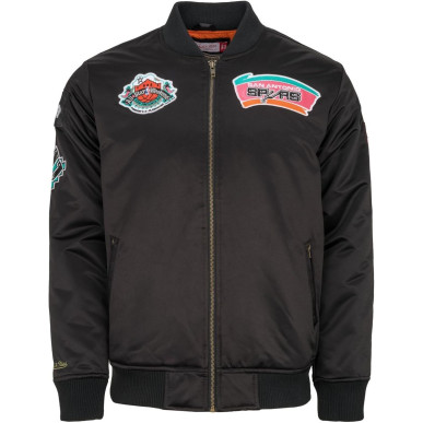 Blouson NBA San Antonio Spurs Mitchell & Ness Flight Satin