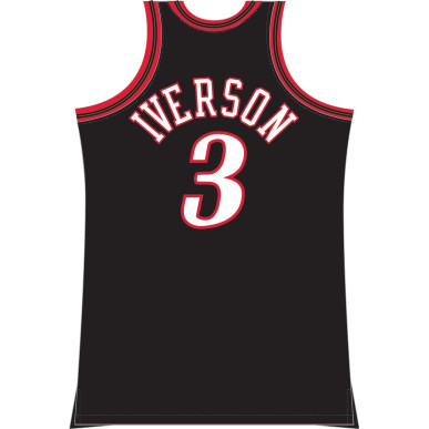 Maillot NBA Allen Iverson Philadelphie Sixers 1997-98 Mitchell & ness Hardwood Classics noir