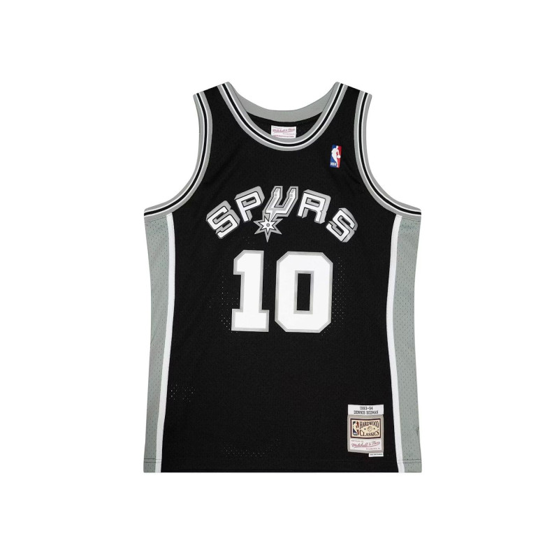 Mitchell & ness Hardwood Classic Swingman NBA jersey Dennis Dennis Rodman San Antonio Spurs 1993-94 Hardwood Classic Black Mitchell & ness Hardwood Classic Swingman NBA jersey Dennis Dennis Rodman San Antonio Spurs 1993-94 Hardwood Classic Black