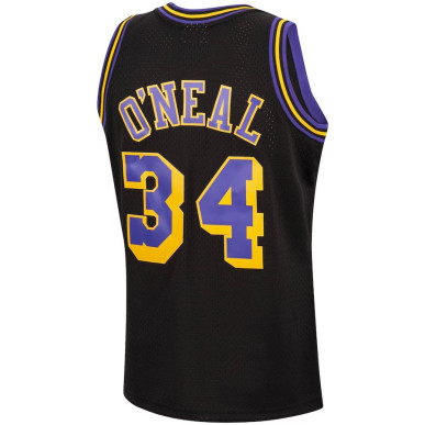 Maillot NBA swingman Shaquille O'Neal Los Angeles Lakers 1996-97 Hardwood Classics Mitchell & ness Noir