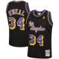 Maillot NBA swingman Shaquille O'Neal Los Angeles Lakers 1996-97 Hardwood Classics Mitchell & ness Noir