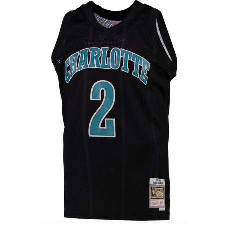 Maillot NBA Larry johnson New Orleans Hornets 1992-93 Mitchell & ness Hardwood Classic Noir