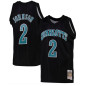 Mitchell & Ness NBA Hardwood Classic NBA Larry johnson New Orleans Hornets 1992-93 Black Mitchell & Ness NBA Hardwood Classic NBA Larry johnson New Orleans Hornets 1992-93 Black