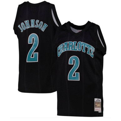 Mitchell & Ness NBA Hardwood Classic NBA Larry johnson New Orleans Hornets 1992-93 Black