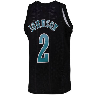 Maillot NBA Larry johnson New Orleans Hornets 1992-93 Mitchell & ness Hardwood Classic Noir