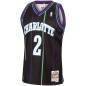 Mitchell & Ness NBA Hardwood Classic NBA Larry johnson New Orleans Hornets 1992-93 Reloaded Black Mitchell & Ness NBA Hardwood Classic NBA Larry johnson New Orleans Hornets 1992-93 Reloaded Black
