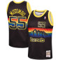 Camiseta NBA Dikembe Mutombo Denver Nuggets 1991-92 Mitchell & ness Hardwood Classic Negro