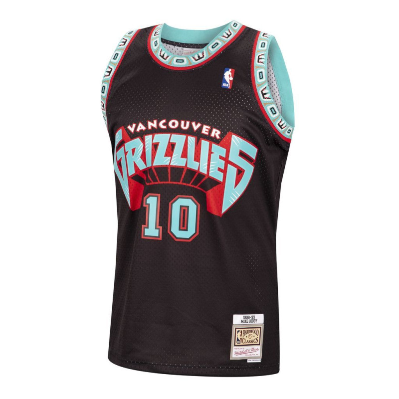 Camiseta NBA Mike Bibby Vancouver Grizzlies 1998-99 Mitchell & ness Hardwood Classics Negro