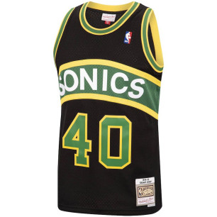 Camiseta NBA Shawn kemp Seattle Supersonics 1994-95 Mitchell & ness Hardwood Classic Negro